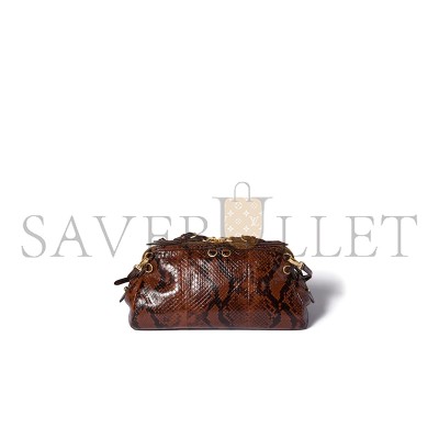 MIU MIU CAPRICE PYTHON-PRINT AYERS LEATHER CLUTCH 5BF130 (28*14.5*10cm) MIU MIU CAPRICE PYTHON-PRINT AYERS LEATHER CLUTCH 5BF130 (28*14.5*10cm)